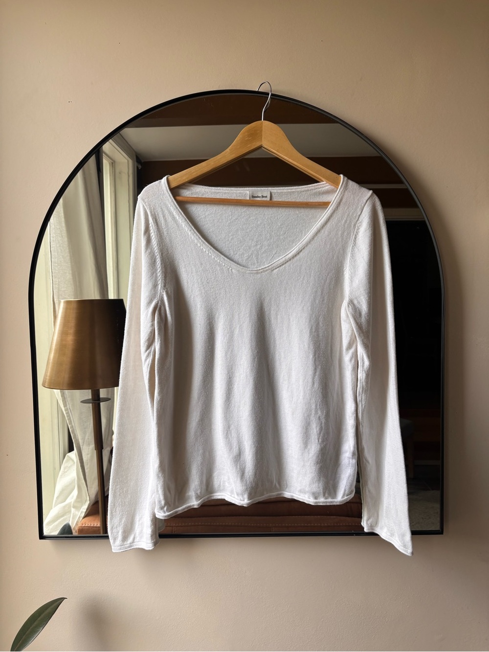 ARITZIA | Sunday best layered sweater cotton cashmere | size large - Picture 2 of 5